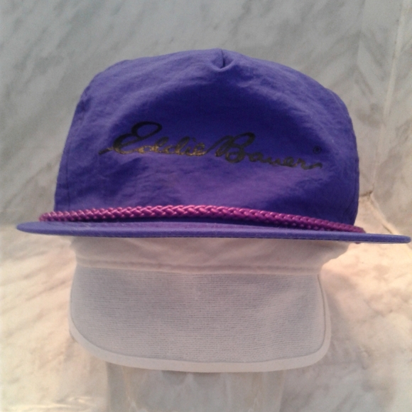 Vintage Eddie Bauer Outdoor Outfitter Snapback Hat Captain cap adjustable unisex - Picture 2 of 6